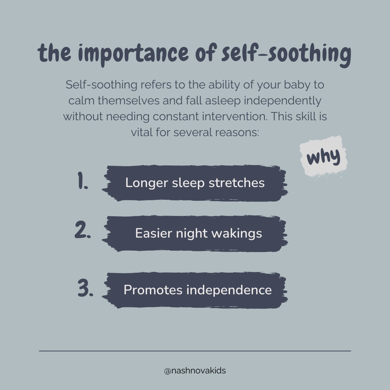 The importance of self-soothing: helping your baby sleep through the night 💤