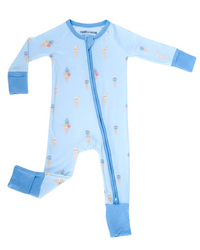 Ice Cream Pajama Zip Romper