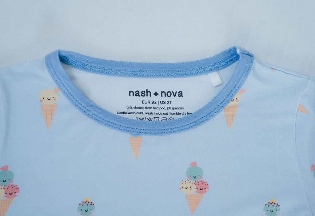 Ice Cream Two-Piece Pajama Set