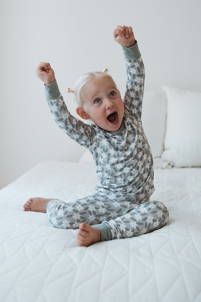 Sage Blossom Two-Piece Pajama Set