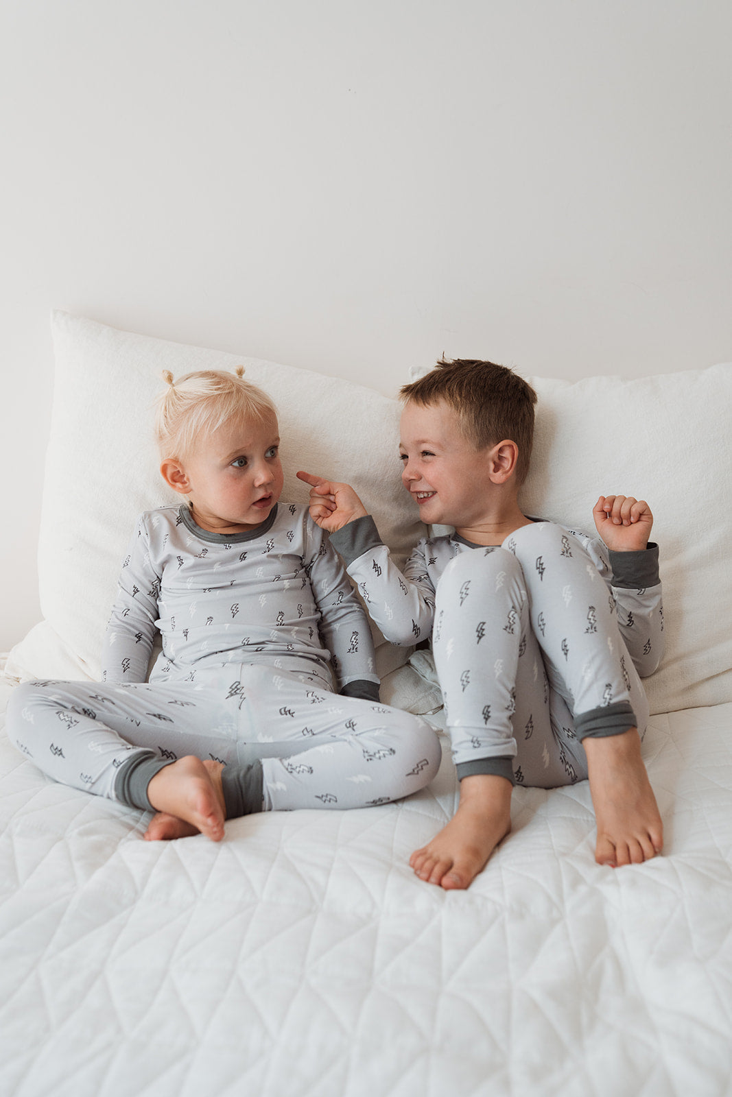 Lighting Bolt Two-Piece Pajama Set