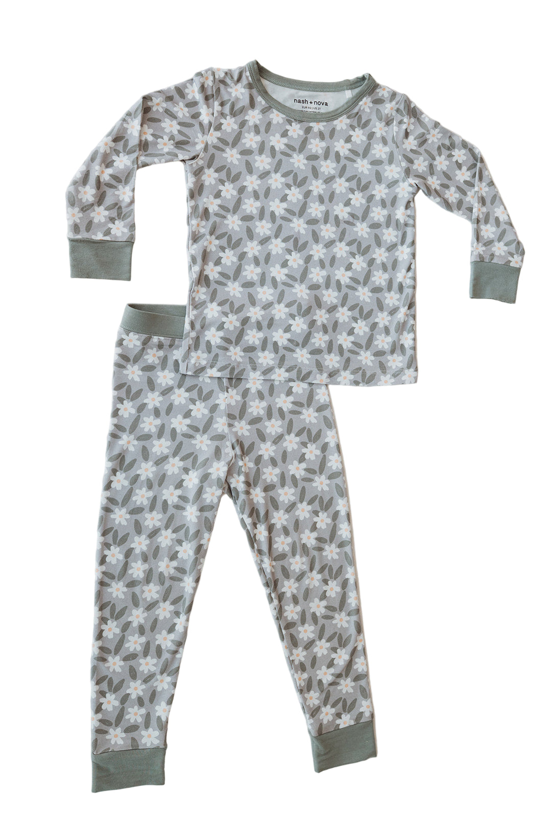 Sage Blossom Two-Piece Pajama Set