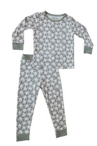 Sage Blossom Two-Piece Pajama Set