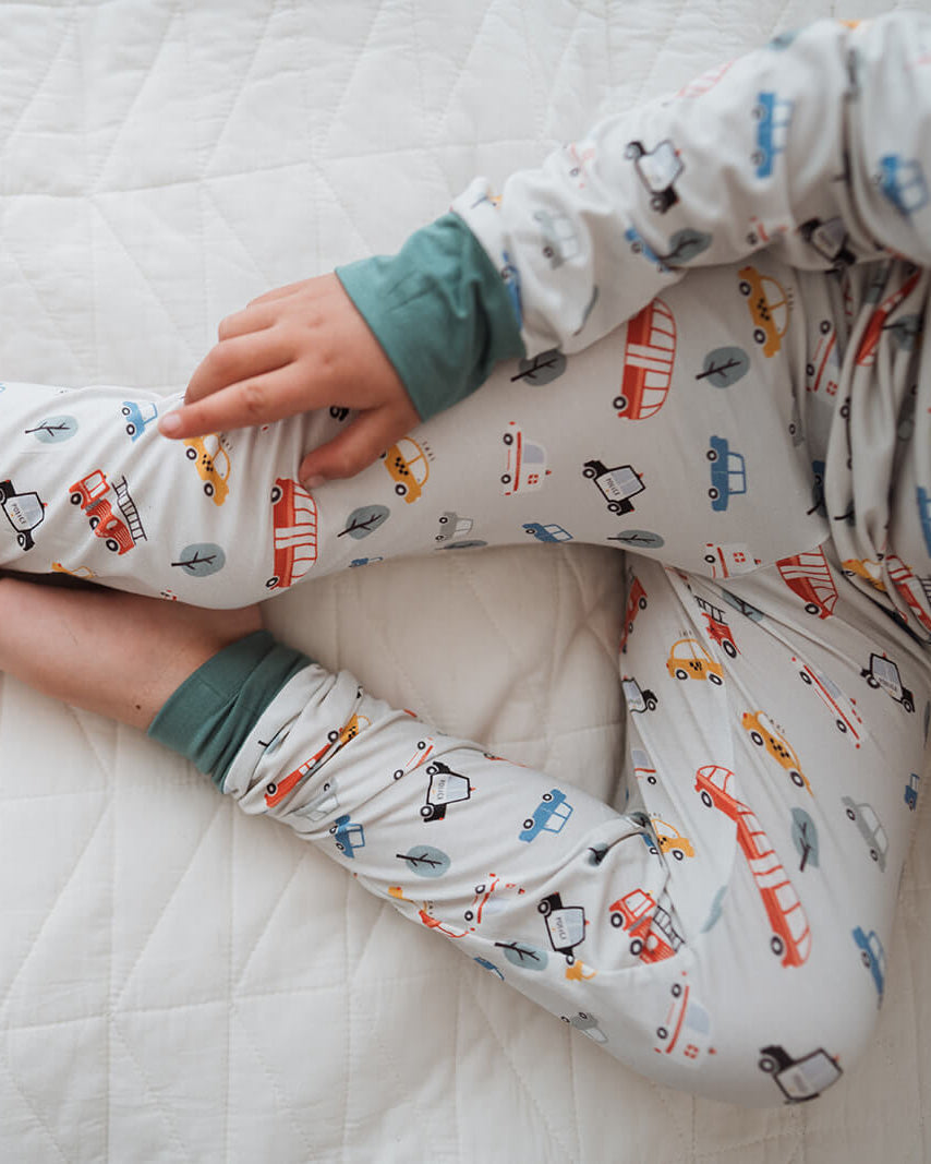 Car Two-Piece Pajama Set