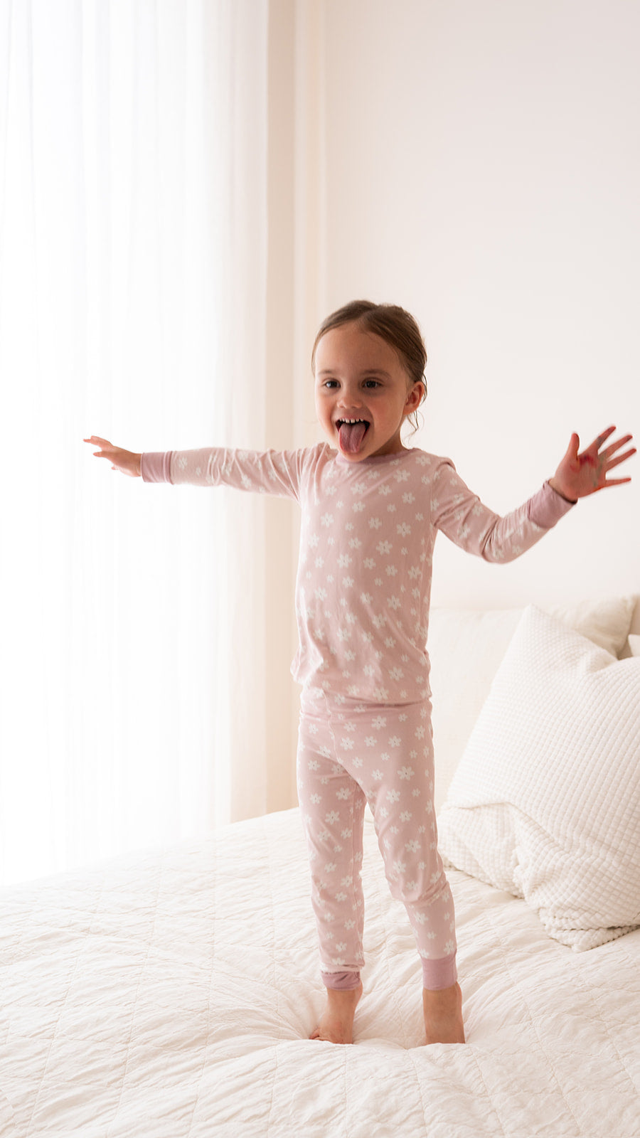Flower Two-Piece Pajama Set