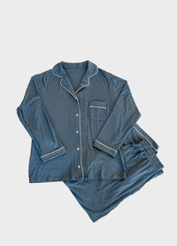 Slate Blue Women's Bamboo Pajama Set